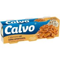 Calamars en salsa americana CALVO, pack 3x80 g Calamars en salsa americana CALVO, pack 3x80 g