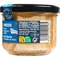 Bonítol en oli d`oliva EROSKI, flascó 220 g