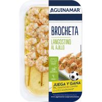 Broqueta de llagostí a l`allada AGUINAMAR, safata 145 g