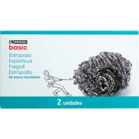 Estropajo metálico EROSKI BASIC, pack 2 uds Estropajo metálico EROSKI BASIC, pack 2 uds