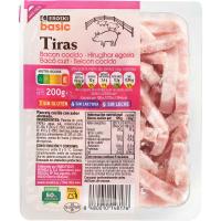 Tires de bacó fumat EROSKI basic, terrina 200 g