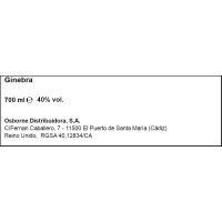 Ginebra BROCKMANS, botella 70 cl