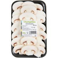 Champiñón laminado EROSKI, bandeja 250 g Champiñón laminado EROSKI, bandeja 250 g