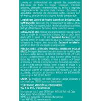 Limpiador superficies delicadas EROSKI, botella 1,5 litros