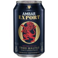 Cerveza AMBAR Export, lata 33 cl Cerveza AMBAR Export, lata 33 cl
