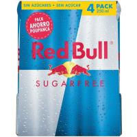 Bebida energética Sugar Free RED BULL, pack 4x25 cl Bebida energética Sugar Free RED BULL, pack 4x25 cl