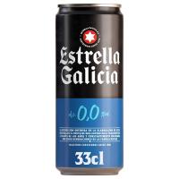Cerveza 0,0 ESTRELLA GALICIA, lata 33 cl Cerveza 0,0 ESTRELLA GALICIA, lata 33 cl