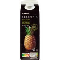 Zumo de piña exprimida Eroski SELEQTIA, brik 1 litro Zumo de piña exprimida Eroski SELEQTIA, brik 1 litro