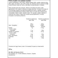 Pollastre amb allada CARRETILLA, safata 250 g