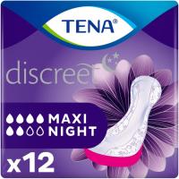 Compresa incontinencia maxi noche TENA Discreet, paquete 12 uds Compresa incontinencia maxi noche TENA Discreet, paquete 12 uds