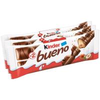 Barrita de chocolate KINDER Bueno, pack 3x43 g Barrita de chocolate KINDER Bueno, pack 3x43 g
