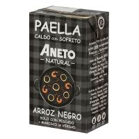 Brou natural arròs negre ANETO, brik 1 litre