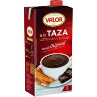 Xocolata a la tassa VALOR, brik 1 litre Xocolata a la tassa VALOR, brik 1 litre