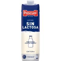 Llet sencera sense lactosa PASCUAL, brik 1 litre