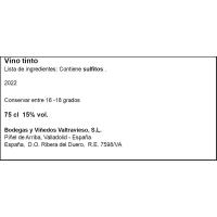 Vi negre criança D.O. Ribera Duero VALTRAVIES, ampolla 75 cl