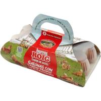 Ou fresc L sòl cistella ROIG, cartó 8 u