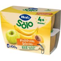 Tot fruita multifruites HERO, pack 4x100 g