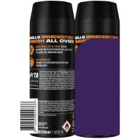 Desodorant per a home Dark Temptation AXE, pack 2x150 ml