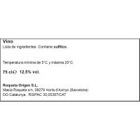 Vi blanc Chardonnay D.O. Catalunya TINES DE ROQUETA, ampolla 75 cl