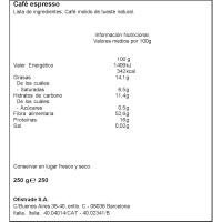 Cafè molt natural Espresso LAVAZZA, caixa 250 g