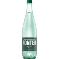 Agua mineral con gas FONTER, botella 1 litro Agua mineral con gas FONTER, botella 1 litro