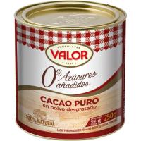 Cacau pur VALOR, llauna 250 g Cacau pur VALOR, llauna 250 g