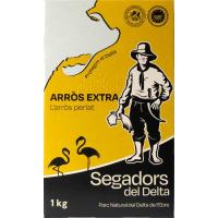 Arròs rodó Extra SEGADORS DEL DELTA, caixa 1 kg Arròs rodó Extra SEGADORS DEL DELTA, caixa 1 kg