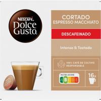 Café Cortado descafeinado NESCAFÉ DOLCE GUSTO, caja 16 cápsulas Café Cortado descafeinado NESCAFÉ DOLCE GUSTO, caja 16 cápsulas