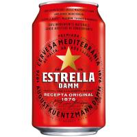 Cerveza ESTRELLA DAMM, lata 33 cl Cerveza ESTRELLA DAMM, lata 33 cl