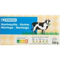 Mantequilla EROSKI, pastilla 250 g