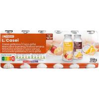 Lcasei fresa, platano y piña coco EROSKI, pack 12x100 ml Lcasei fresa, platano y piña coco EROSKI, pack 12x100 ml
