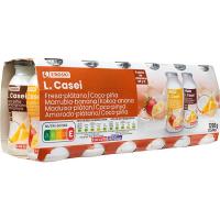 Activita gust de maduixa-plàtan-coco-pinya EROSKI, pack 12x100 ml