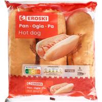Hot dog EROSKI, 6 uds., paquete 330 g Hot dog EROSKI, 6 uds., paquete 330 g