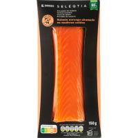 Lomo de salmón ahumado EROSKI SELEQTIA, bandeja 150 g Lomo de salmón ahumado EROSKI SELEQTIA, bandeja 150 g