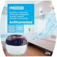 Ambientador antihumedad EROSKI, aparato-recambio 450 g Ambientador antihumedad EROSKI, aparato-recambio 450 g