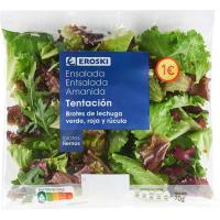 Ensalada de brotes tentación EROSKI, bolsa 70 g Ensalada de brotes tentación EROSKI, bolsa 70 g
