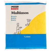 Bayeta de colores EROSKI basic, pack 9 uds Bayeta de colores EROSKI basic, pack 9 uds