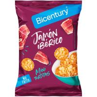 Mini tortitas de jamón ibérico BICENTURY Nackis, paquete 70 g Mini tortitas de jamón ibérico BICENTURY Nackis, paquete 70 g