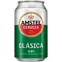 Cerveza clásica AMSTEL, lata 33 cl Cerveza clásica AMSTEL, lata 33 cl