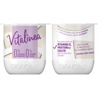 Iogurt desnatat de coco DANONE VITALINEA, pack 4x120 g