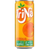 Refresco de naranja sin gas TRINA, lata 33 cl Refresco de naranja sin gas TRINA, lata 33 cl