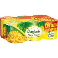 Maíz dulce BONDUELLE, pack 6x140 g