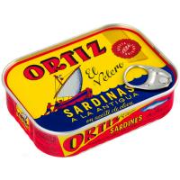 Sardina en oli d`oliva a l`antiga ORTIZ, llauna 140 g