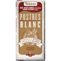 Xocolate blanc sense sucre per a postres TORRAS, tauleta 200 g Xocolate blanc sense sucre per a postres TORRAS, tauleta 200 g