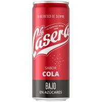 Refresco de cola bajo en azúcares LA CASERA, lata 33 cl Refresco de cola bajo en azúcares LA CASERA, lata 33 cl