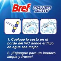 Limpiador wc poder activo limón BREF, pack 2 uds