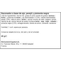 Sazonador de pescado DUCROS, frasco 40 g