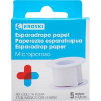 Esparadrapo microporoso EROSKI, 1 ud