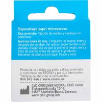 Esparadrapo microporoso EROSKI, 1 ud