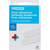 Apósito transparente EROSKI, caja 20 uds
